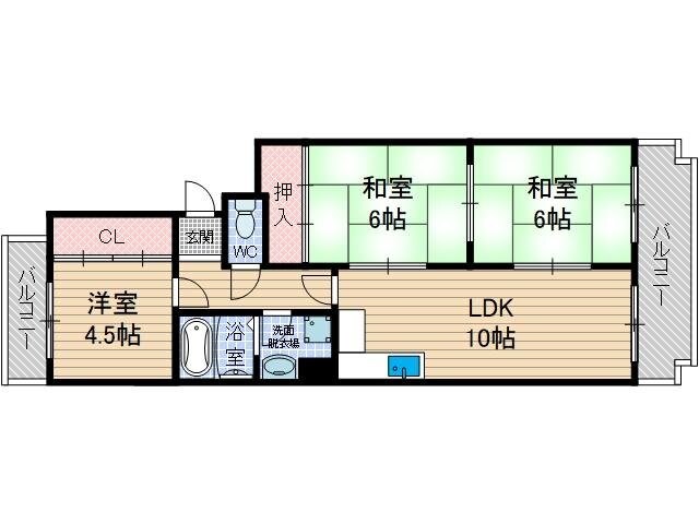 サンハーレ上穂の物件間取画像