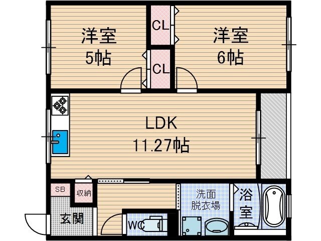 富士林プラザ11番館の物件間取画像