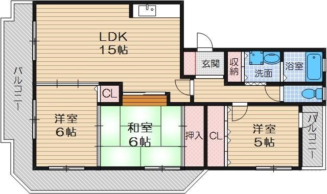 クレサンテールの物件間取画像