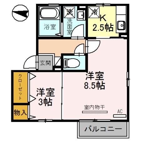 リンデンバウム D棟の物件間取画像