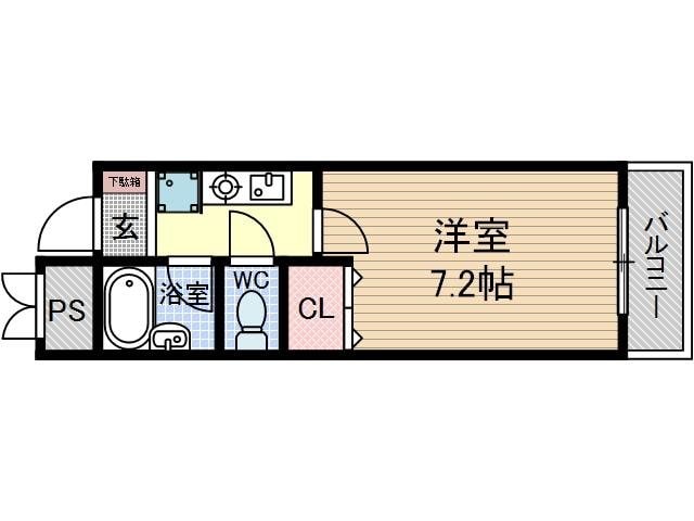 エアフォルク沢良宜の物件間取画像