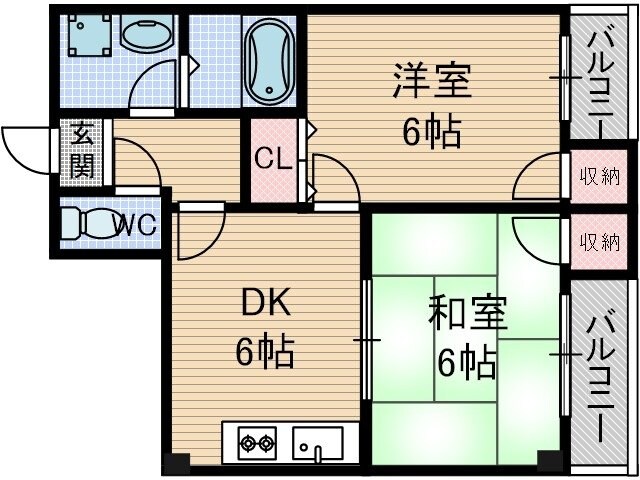 サンハイム東の物件間取画像