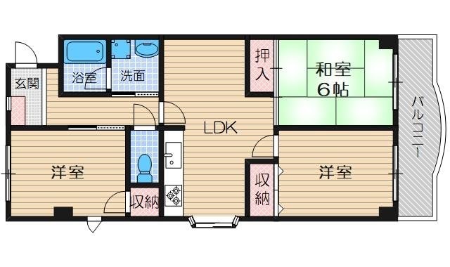 ノーブルハイム玉櫛の物件間取画像