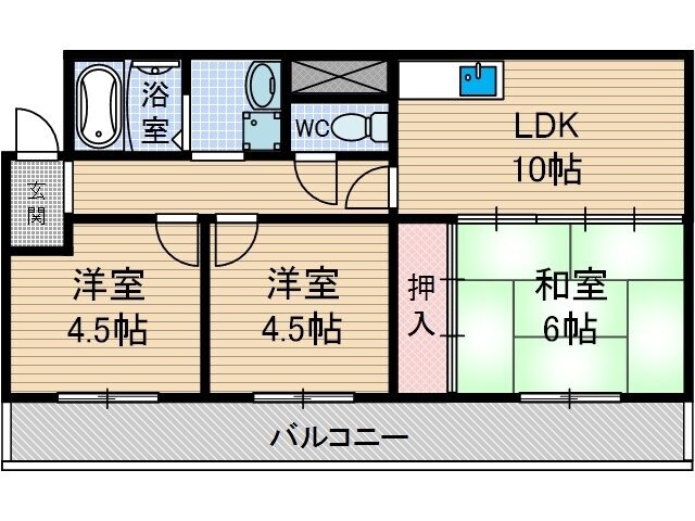 コンプリーション1の物件間取画像