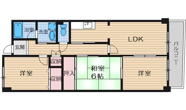 ノースファームの物件間取画像