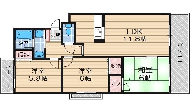 スペンドカームリーの物件間取画像