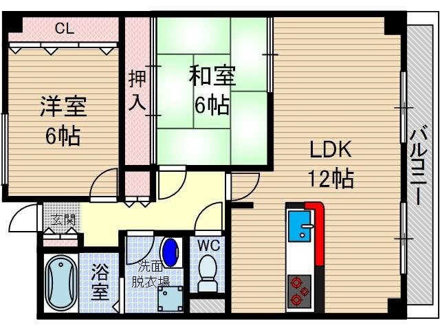 グリーンガーデンの物件間取画像