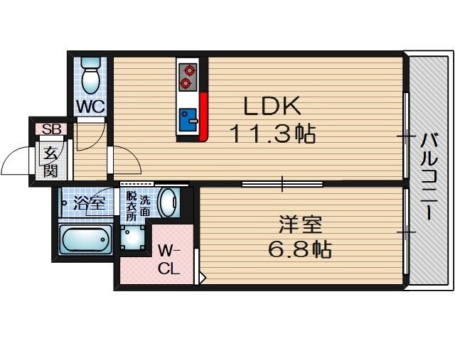 アムール彩都2の物件間取画像