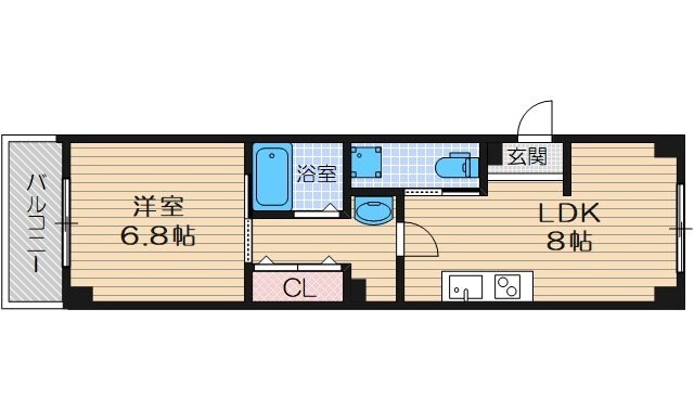 山崎第2マンションの物件間取画像