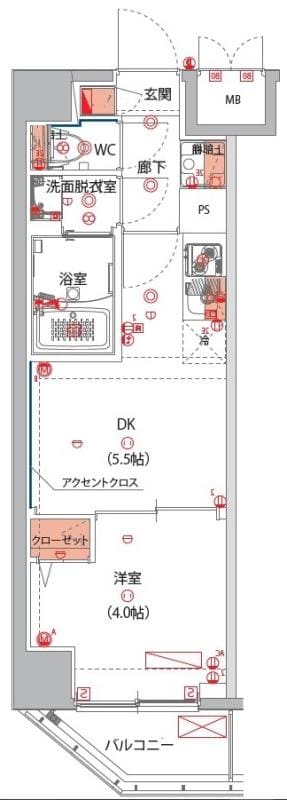 ハーモニーレジデンス東京大島ザ・ガーデン　の物件間取画像