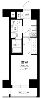 ディアレイシャス尾久駅前の物件間取画像