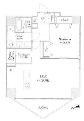 MIRIA RESIDENCE Shinjuku GyoenⅡの物件間取画像