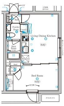 Mind Kojiyaの物件間取画像