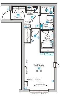 Mind Kojiyaの物件間取画像