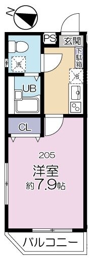 グランシャレー青砥の物件間取画像