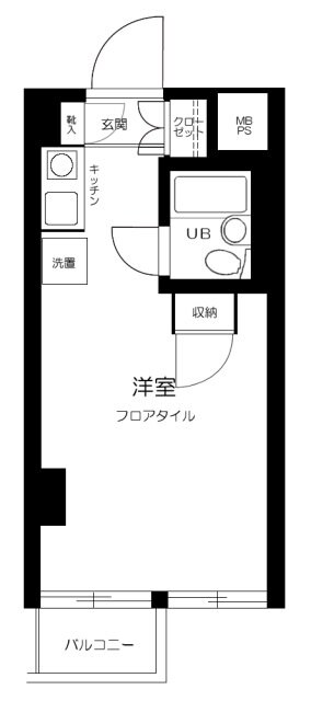 不動前駅 徒歩6分 6階の物件間取画像