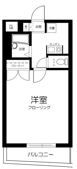 ロイヤルパレス中野坂上の物件間取画像