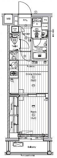 PREMIUM CUBE新宿中井 プレミアムキューブ新宿中井の物件間取画像