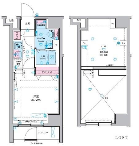 GENOVIA 田町 skygardenの物件間取画像