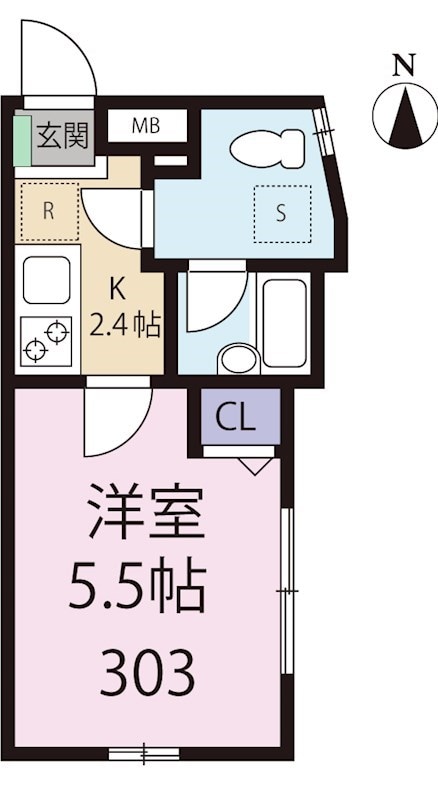 グランシャーレ北千住の物件間取画像