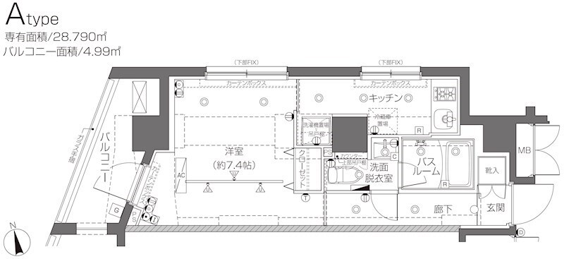 ZOOM大塚の物件間取画像