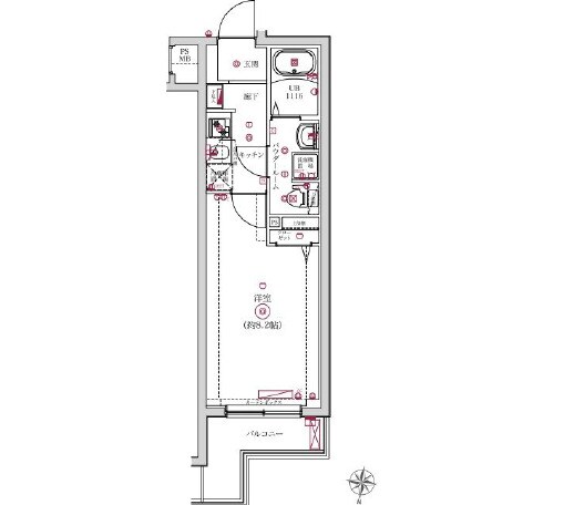 ベルシードα綾瀬の物件間取画像