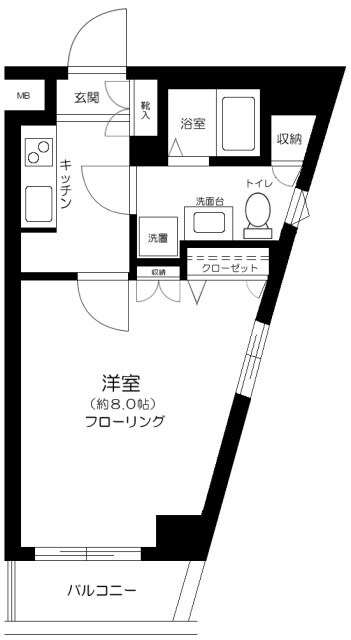 レガリアヒルズ代々木の物件間取画像