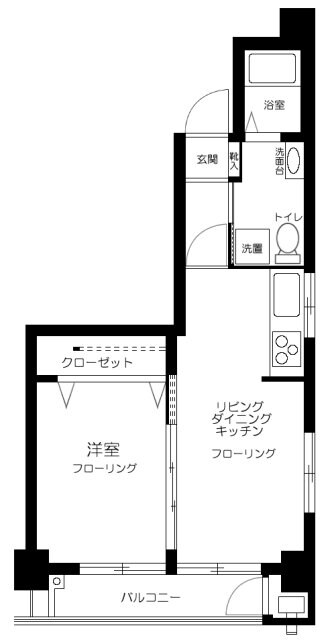 ライオンズマンション不動前の物件間取画像