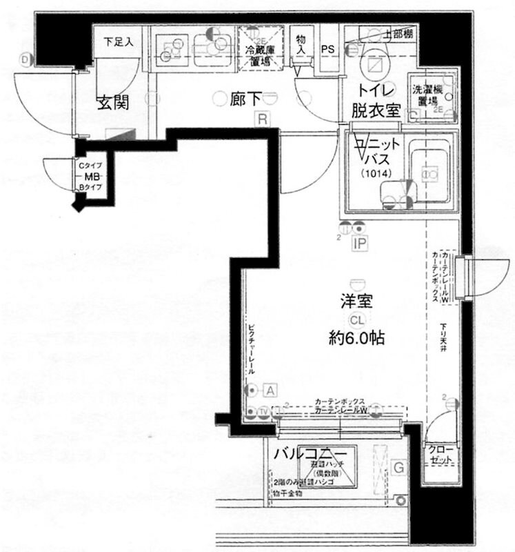 メインステージ日本橋箱崎町Ⅳの物件間取画像
