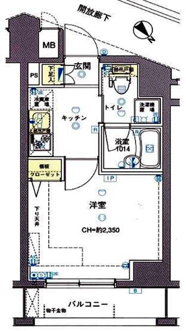 ワイズ ル・リオン新宿中井の物件間取画像