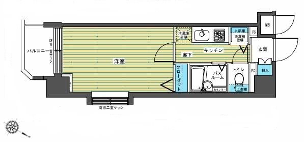 フェニックス幡ヶ谷弐番館の物件間取画像