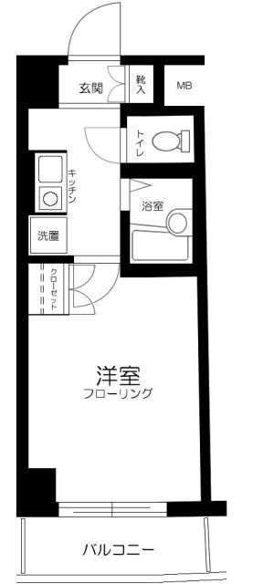 エスコート代田橋の物件間取画像