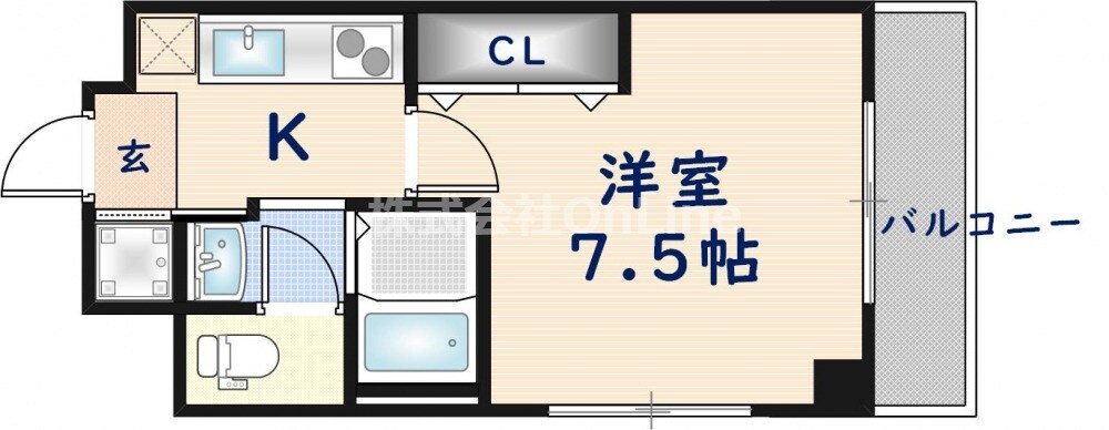 カインド高井田の物件間取画像