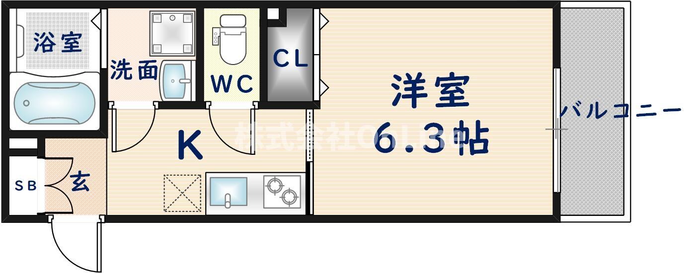 ソラーナメゾン近畿大学前の物件間取画像