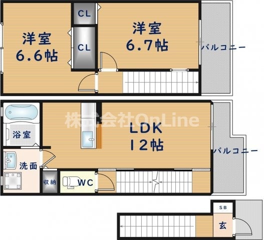 ミルト池島Ⅱの物件間取画像