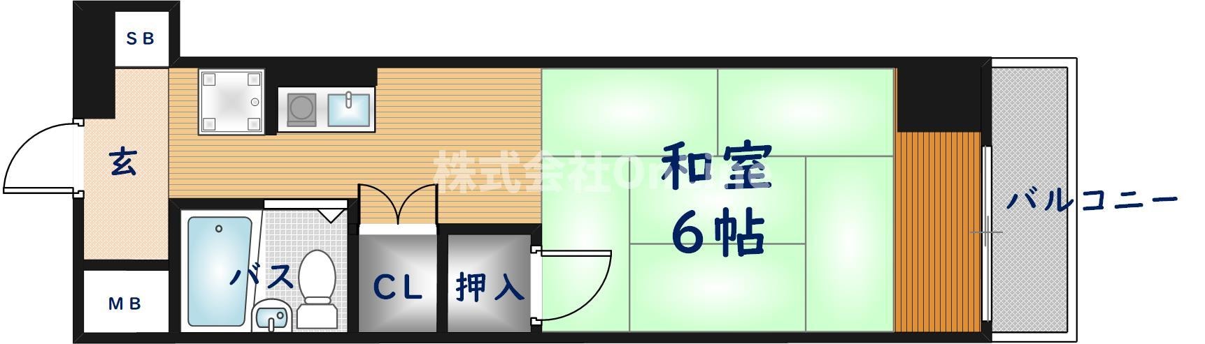 メゾン東大阪の物件間取画像