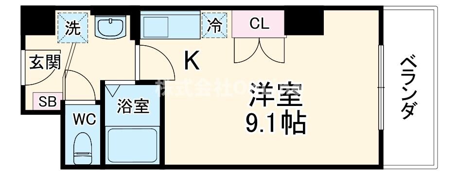 アヴァンセクール近畿大学前の物件間取画像