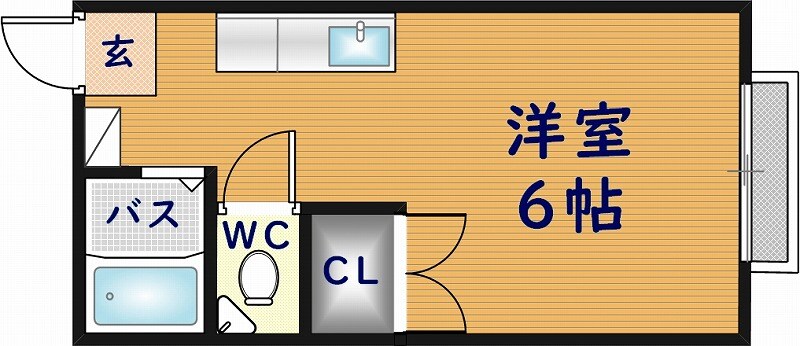 平口マンションの物件間取画像