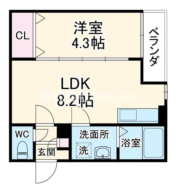 1er　つばきⅢの物件間取画像