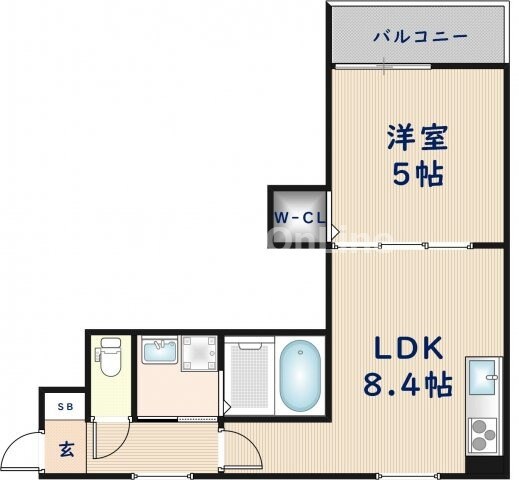 クリエオーレ吉田下島の物件間取画像