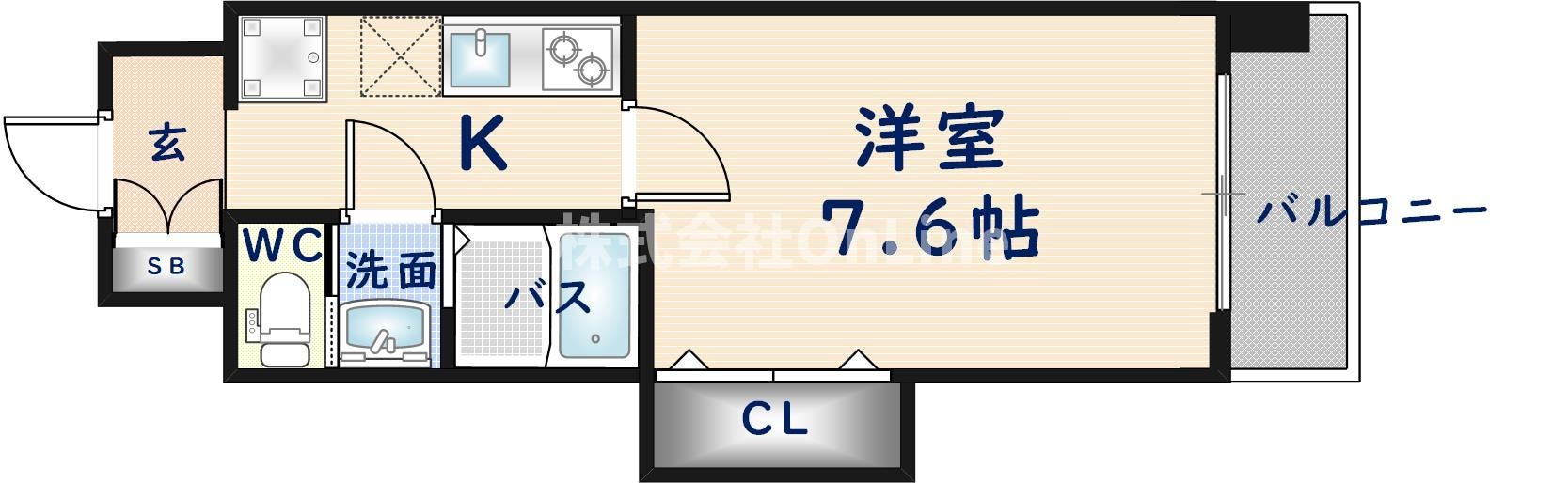 Luxe布施北Ⅰの物件間取画像