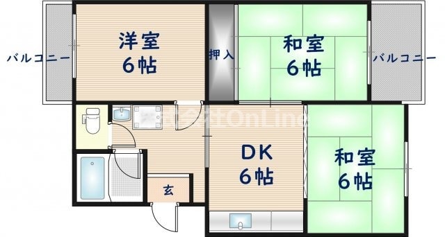 マンション島田の物件間取画像