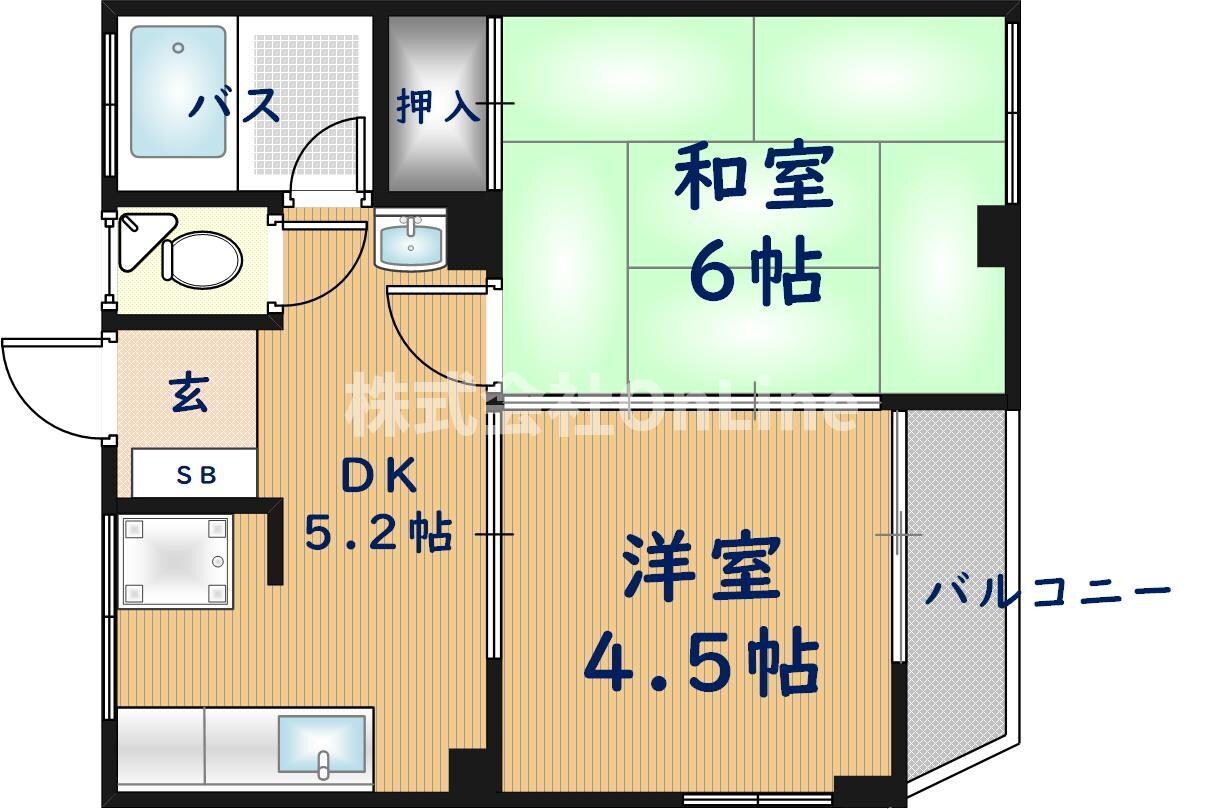 チェリー永和の物件間取画像