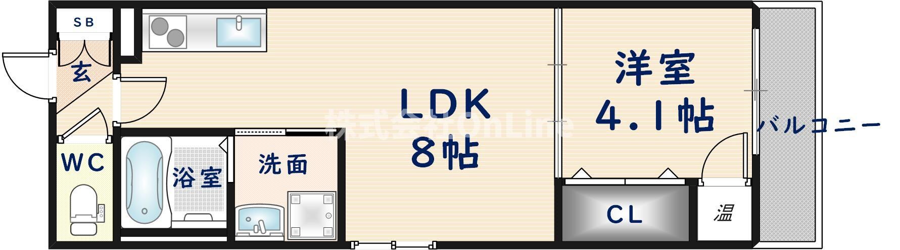 Repos長瀬の物件間取画像