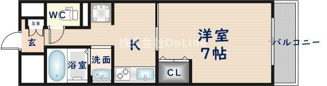 ラ・フォーレ久宝園の物件間取画像