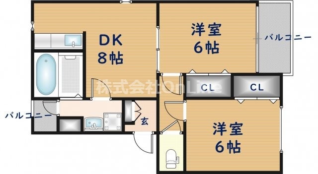 グランディールの物件間取画像