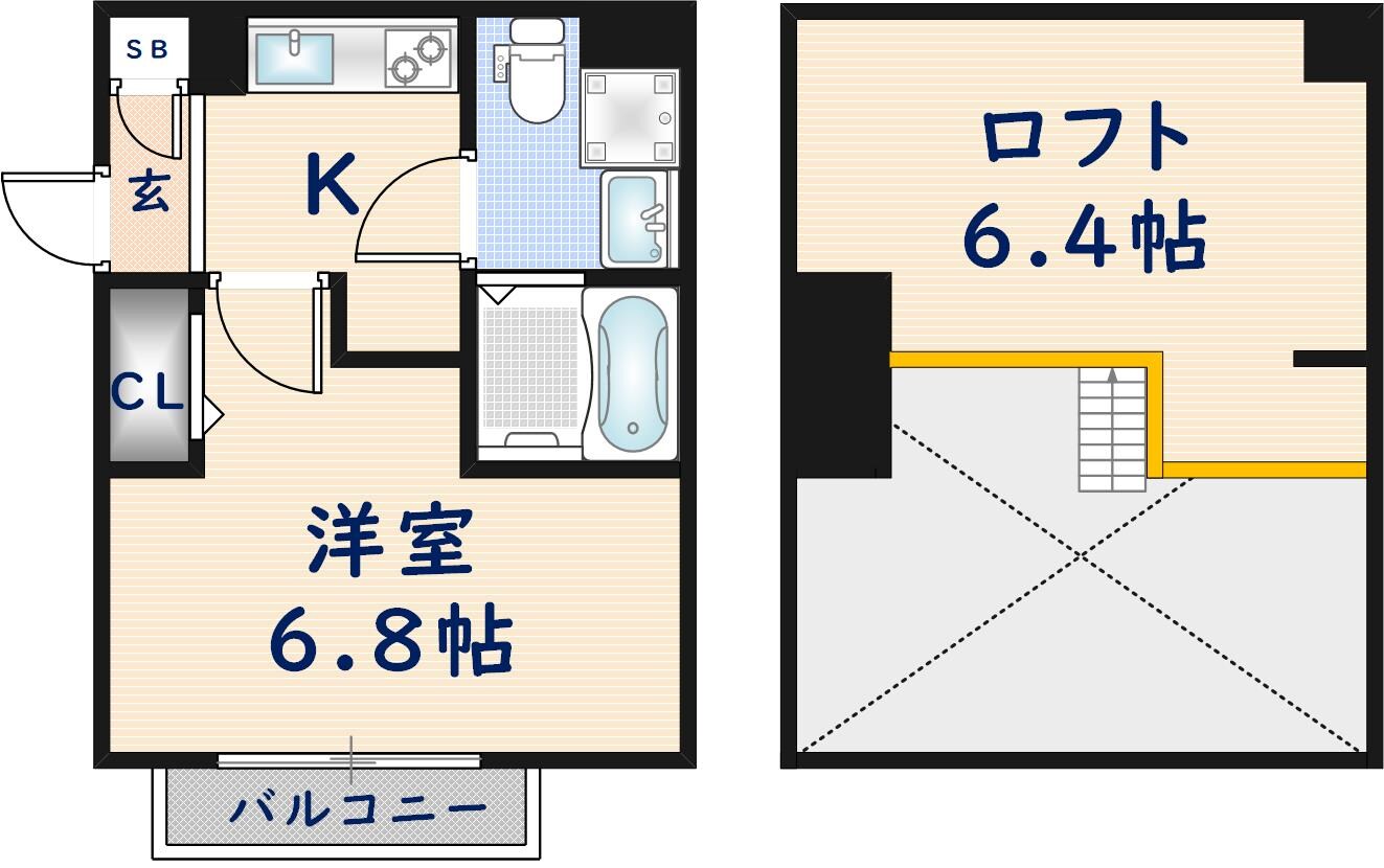 ディアコートの物件間取画像