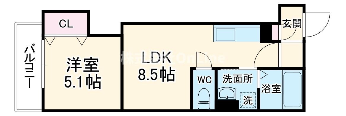 クリエオーレ角田の物件間取画像