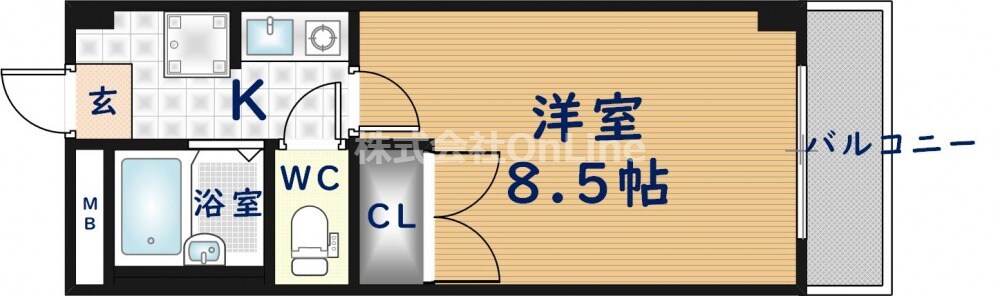 コンフォート布施の物件間取画像