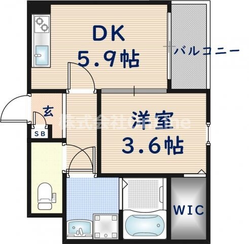 コスモクレスト荒本の物件間取画像